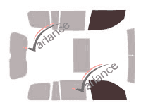 Glazing template - front window kit - Toyota Land Cruiser (12) SW 5 doors (2008 - 2021) Glazing template - front window kit - Toyota Land Cruiser (12) SW 5 doors (2008 - 2021)