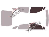 Gabarit vitrage - kit vitres avant - Toyota Mirai Berline 4 portes (2016 - 2020)