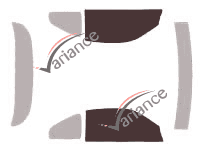 Glazing template - front window kit - Toyota MR2 (2) Coupe 2 doors (1989 - 1999) Glazing template - front window kit - Toyota MR2 (2) Coupe 2 doors (1989 - 1999)