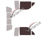 Glazing template - front window kit - Toyota Pickup X Cab 2 doors (1990 - 1995) Glazing template - front window kit - Toyota Pickup X Cab 2 doors (1990 - 1995)