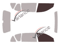 Glazing template - front window kit - Toyota Picnic 5 doors (1995 - 2001) Glazing template - front window kit - Toyota Picnic 5 doors (1995 - 2001)
