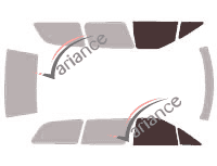 Glazing template - front window kit - Toyota Previa (1) 5 doors (1990 - 2000) Glazing template - front window kit - Toyota Previa (1) 5 doors (1990 - 2000)