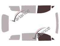 Glazing template - front window kit - Toyota Sienna (3) 5 doors (2010 - 2020) Glazing template - front window kit - Toyota Sienna (3) 5 doors (2010 - 2020)