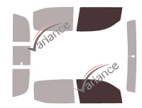 Glazing template - front window kit - Toyota Tacoma (3) Quad Cab Pick-up 4 doors (2015 - 2023) Glazing template - front window kit - Toyota Tacoma (3) Quad Cab Pick-up 4 doors (2015 - 2023)