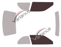 Glazing template - front window kit - Toyota Tercel (5) Coupé 2 doors (1994 - 1999) Glazing template - front window kit - Toyota Tercel (5) Coupé 2 doors (1994 - 1999)