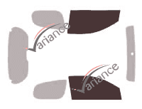 Glazing template - front window kit - Toyota Yaris (1) 3 doors (1999 - 2005) Glazing template - front window kit - Toyota Yaris (1) 3 doors (1999 - 2005)
