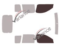 Glazing template - front window kit - Toyota Yaris (1) Verso 5 doors (1999 - 2007) Glazing template - front window kit - Toyota Yaris (1) Verso 5 doors (1999 - 2007)