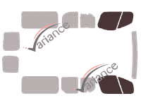 Glazing template - front window kit - Nissan PrimaStar (1) Long 5 doors (2002 - 2015) Glazing template - front window kit - Nissan PrimaStar (1) Long 5 doors (2002 - 2015)