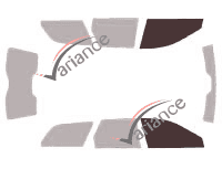 Gabarit vitrage - kit vitres avant - Volvo V40 Break 5 portes (1995 - 2004) Gabarit vitrage - kit vitres avant - Volvo V40 Break 5 portes (1995 - 2004)