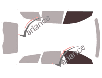 Glazing template - front window kit - Volvo V90 (2) Estate 5-door (since 2016)