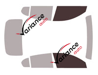 Glazing template - front window kit - Volvo C40 (1) 5-door refill (since 2022)