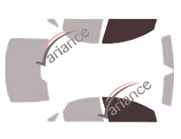 Gabarit vitrage - kit vitres avant - Volvo S40 Berline 4 portes (2004 - 2012) Gabarit vitrage - kit vitres avant - Volvo S40 Berline 4 portes (2004 - 2012)