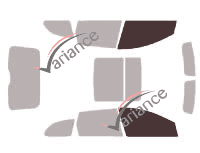 Glazing template - front window kit - Volvo XC60 (1) 5 doors (2008 - 2017) Glazing template - front window kit - Volvo XC60 (1) 5 doors (2008 - 2017)