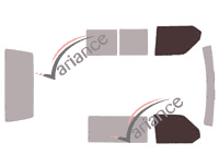 Gabarit vitrage - kit vitres avant - Volkswagen Transporter T4 (4) Utilitaire 4/5 portes (1990 - 2003) Gabarit vitrage - kit vitres avant - Volkswagen Transporter T4 (4) Utilitaire 4/5 portes (1990 - 2003)