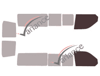 Gabarit vitrage - kit vitres avant - Volkswagen Transporter T5 (5) Long 6 portes (2003 - 2015) Gabarit vitrage - kit vitres avant - Volkswagen Transporter T5 (5) Long 6 portes (2003 - 2015)