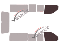 Gabarit vitrage - kit vitres avant - Volkswagen Transporter T5 (5) Long 5 portes (2003 - 2015) Gabarit vitrage - kit vitres avant - Volkswagen Transporter T5 (5) Long 5 portes (2003 - 2015)