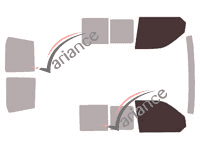Glazing template - front window kit - Volkswagen Transporter T6 (6) 5-door van (since 2015) Glazing template - front window kit - Volkswagen Transporter T6 (6) 5-door van (since 2015)