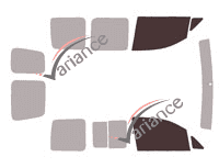Glazing template - front window kit - Volkswagen Caddy (4) 6 doors (2016 - 2020) Glazing template - front window kit - Volkswagen Caddy (4) 6 doors (2016 - 2020)