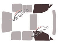 Glazing template - front window kit - Volkswagen Caddy (3) 5 doors (2004 - 2016) Glazing template - front window kit - Volkswagen Caddy (3) 5 doors (2004 - 2016)