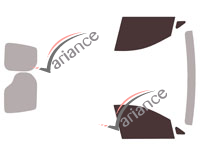 Glazing template - front window kit - Volkswagen Caddy (5) 5-6 door van (since 2020) Glazing template - front window kit - Volkswagen Caddy (5) 5-6 door van (since 2020)