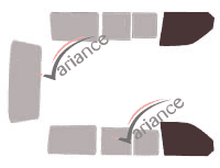 Glazing template - front window kit - Volkswagen Caravelle (T5) Court 5 doors (2003 - 2015) Glazing template - front window kit - Volkswagen Caravelle (T5) Court 5 doors (2003 - 2015)