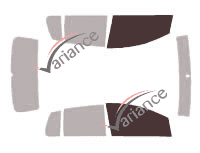 Plantilla de acristalamiento - kit de ventana delantera - Volkswagen Fox 5 puertas (2005 - 2012) Plantilla de acristalamiento - kit de ventana delantera - Volkswagen Fox 5 puertas (2005 - 2012)