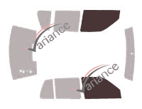 Glazing template - front window kit - Volkswagen Jetta (3) Berline 4 doors (1992 - 1999) Glazing template - front window kit - Volkswagen Jetta (3) Berline 4 doors (1992 - 1999)