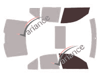 Glazing template - front window kit - Volkswagen Jetta (4) Berline 4 doors (1999 - 2005)