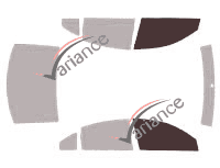 Gabarit vitrage - kit vitres avant - Volkswagen Passat (5) Berline 4 portes (1996 - 2005) Gabarit vitrage - kit vitres avant - Volkswagen Passat (5) Berline 4 portes (1996 - 2005)