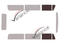 Glazing template - front window kit - Volkswagen Transporter T2 (2) Combi 4 doors (1967 - 1979) Glazing template - front window kit - Volkswagen Transporter T2 (2) Combi 4 doors (1967 - 1979)