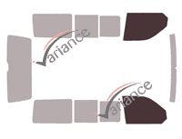 Plantilla de acristalamiento - kit de ventana delantera - Volkswagen Transporter T6 (6) Corto 5 puertas (desde 2015) Plantilla de acristalamiento - kit de ventana delantera - Volkswagen Transporter T6 (6) Corto 5 puertas (desde 2015)