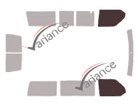 Glazing template - front window kit - Volkswagen Transporter T4 (4) Court 5 doors (1990 - 2003) Glazing template - front window kit - Volkswagen Transporter T4 (4) Court 5 doors (1990 - 2003)