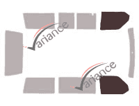 Glazing template - front window kit - Volkswagen Transporter T4 (4) Court 4 doors (1990 - 2003) Glazing template - front window kit - Volkswagen Transporter T4 (4) Court 4 doors (1990 - 2003)