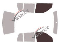 Glazing template - front window kit - Volkswagen Vento Berline 4 doors (1992 - 1998)