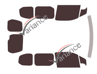 Tinted film kit Opel Combo (D) Short 5-6 doors (since 2018) Tinted film kit Opel Combo (D) Short 5-6 doors (since 2018)