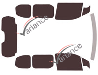 Kit de láminas tintadas Citroën Berlingo (3) Puertas cortas 4-5 (desde 2018)