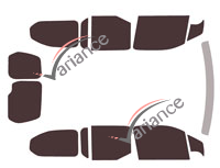 Toyota ProAce City (1) Long 5-6 door tinted film kit (since 2018) Toyota ProAce City (1) Long 5-6 door tinted film kit (since 2018)