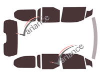 Peugeot Partner (3) Long 4-5 door tinted film kit (since 2018) Peugeot Partner (3) Long 4-5 door tinted film kit (since 2018)