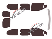 Tinted film kit Opel Combo (D) Long 5-6 doors (since 2018) Tinted film kit Opel Combo (D) Long 5-6 doors (since 2018)