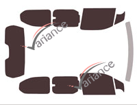 Tinted film kit Citroën Berlingo (3) Long 4-5 doors (since 2018)