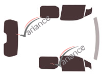 Toyota ProAce City Tönungsfolien-Kit (1) 4-5-türiges Nutzfahrzeug (ab 2018)