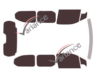 Kit de láminas tintadas Citroën Berlingo (3) Puertas largas 4-5 (desde 2018)