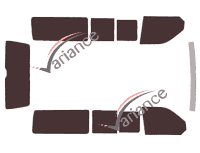 Tinted film kit Volkswagen Transporter T6 (6) Long 4-door (since 2015) Tinted film kit Volkswagen Transporter T6 (6) Long 4-door (since 2015)