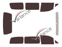 Hyundai Satellite Tinted Film Kit (1) Short 4-door (1997 - 2007) Hyundai Satellite Tinted Film Kit (1) Short 4-door (1997 - 2007)