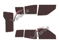 Nissan Terrano (2) 3-door tinted film kit (1993 - 2006) Nissan Terrano (2) 3-door tinted film kit (1993 - 2006)