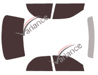 Subaru Impreza (2) sedán de 4 puertas (2000 - 2007) kit de láminas tintadas Subaru Impreza (2) sedán de 4 puertas (2000 - 2007) kit de láminas tintadas