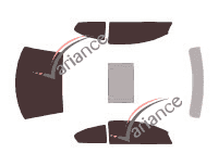 Chrysler Sebring (2) 2-door Coupe (2001 - 2007) tinted film kit Chrysler Sebring (2) 2-door Coupe (2001 - 2007) tinted film kit