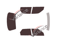 Tinted film kit Daihatsu Applause Sedan 4 doors (1989 - 2000) Tinted film kit Daihatsu Applause Sedan 4 doors (1989 - 2000)