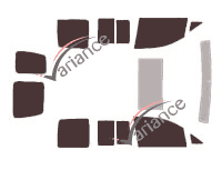 Volkswagen Caddy (4) 6-door (2016 - 2020) tinted film kit Volkswagen Caddy (4) 6-door (2016 - 2020) tinted film kit