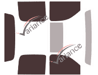 Kit de láminas tintadas para Chevrolet Avalanche 4 puertas (2006 - 2013) Kit de láminas tintadas para Chevrolet Avalanche 4 puertas (2006 - 2013)